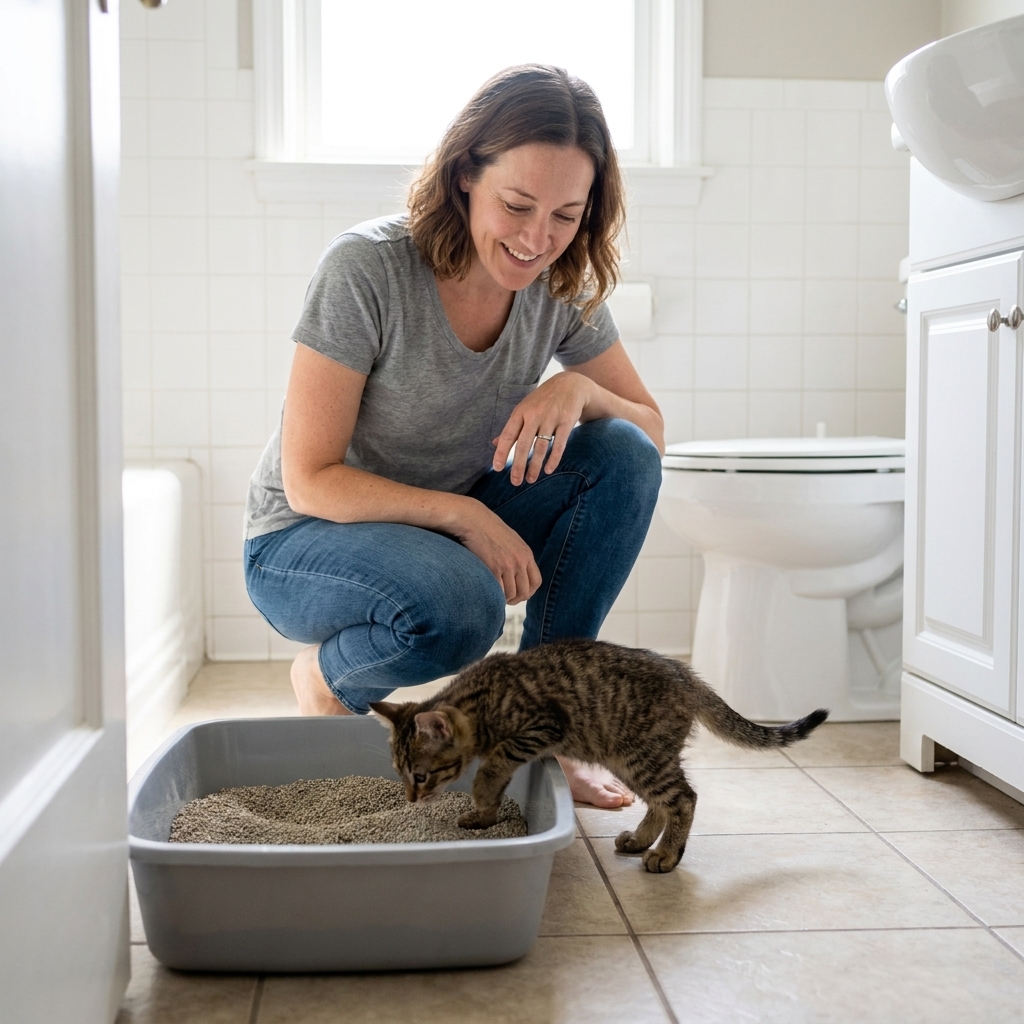 Litter Box Training a New Kitten