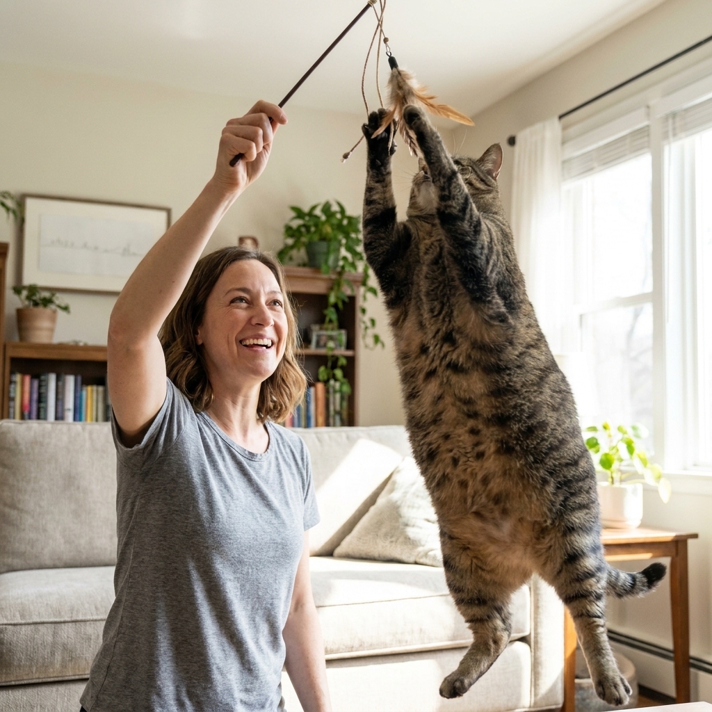 Help Your Indoor Cat Lose Weight Safely